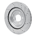 DFC 14-24 Land Rover Range Rover Sport Rear Left Drilled & Slotted Silver Brake Rotor
