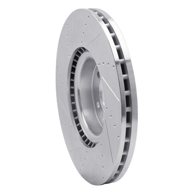 DFC 18-25 Land Rover Discovery Front Left Drilled & Slotted Silver Brake Rotor