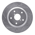 DFC 19-25 Subaru Forester Rear Left Drilled & Slotted Silver Brake Rotor
