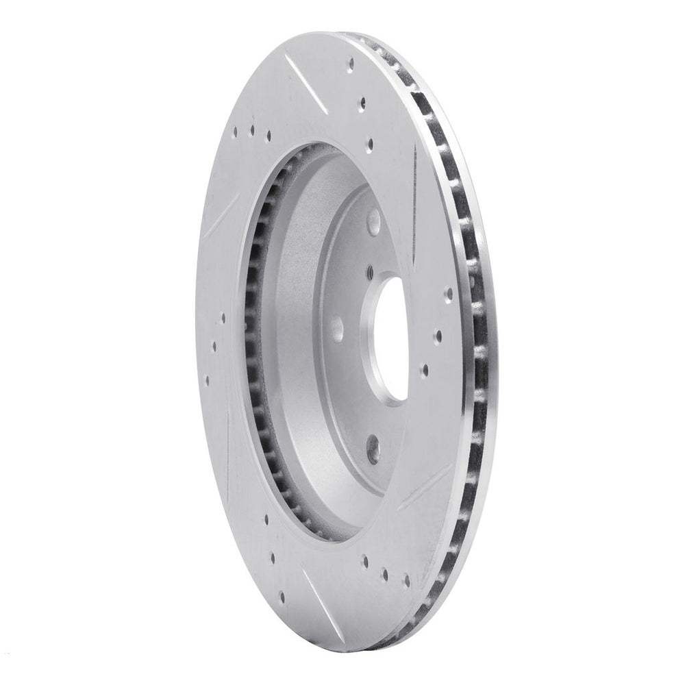DFC 19-25 Subaru Forester Rear Left Drilled & Slotted Silver Brake Rotor