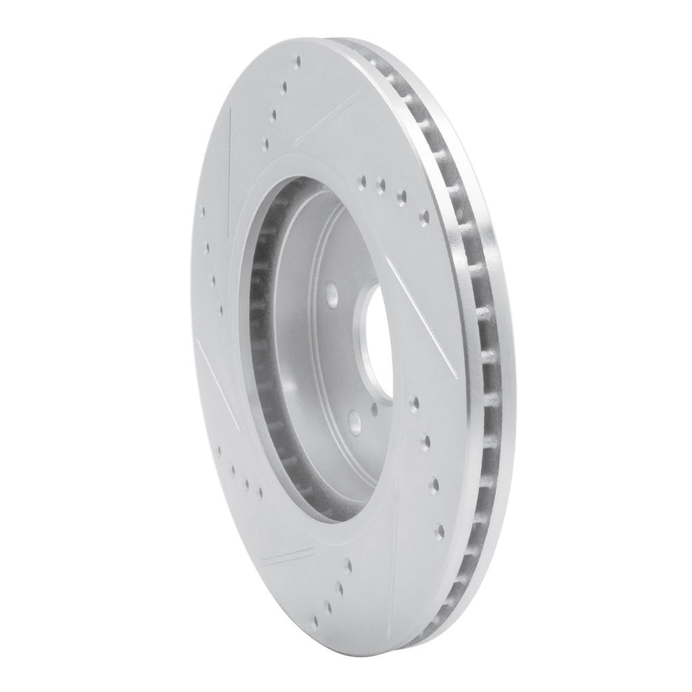 DFC 19-24 Subaru Forester Front Right Drilled & Slotted Silver Brake Rotor