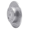 DFC 88-92 Daihatsu Charade Front Right Drilled & Slotted Silver Brake Rotor