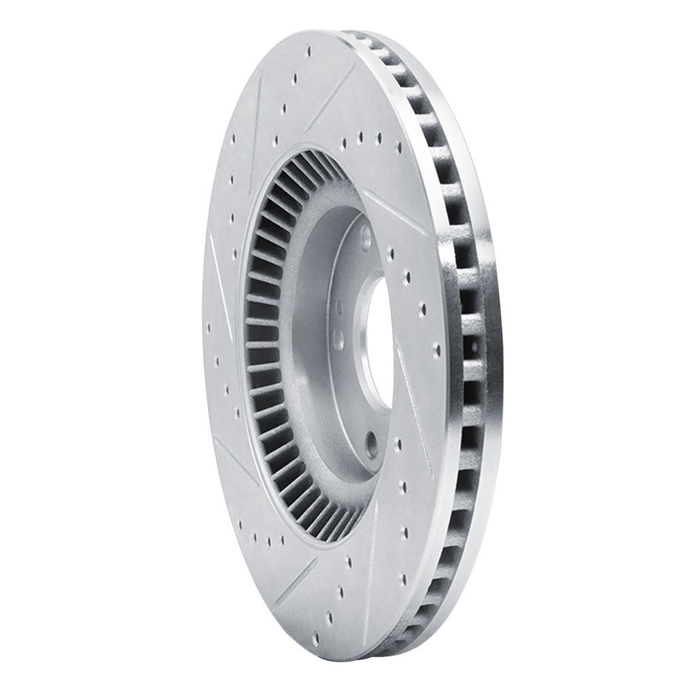 DFC 15-20 Kia Sorento Front Right Drilled & Slotted Silver Brake Rotor
