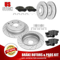 DFC 15-21 Kia Sedona Front Left Drilled & Slotted Silver Brake Rotor