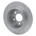 DFC 97-98 Volvo V90/S90 Rear Left Drilled & Slotted Silver Brake Rotor