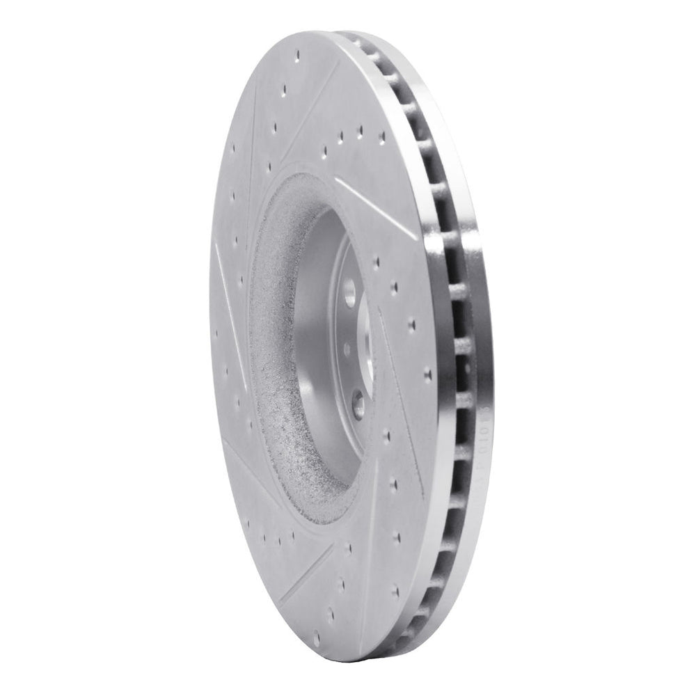 DFC 03-09 Volvo XC90 Front Right Drilled & Slotted Silver Brake Rotor