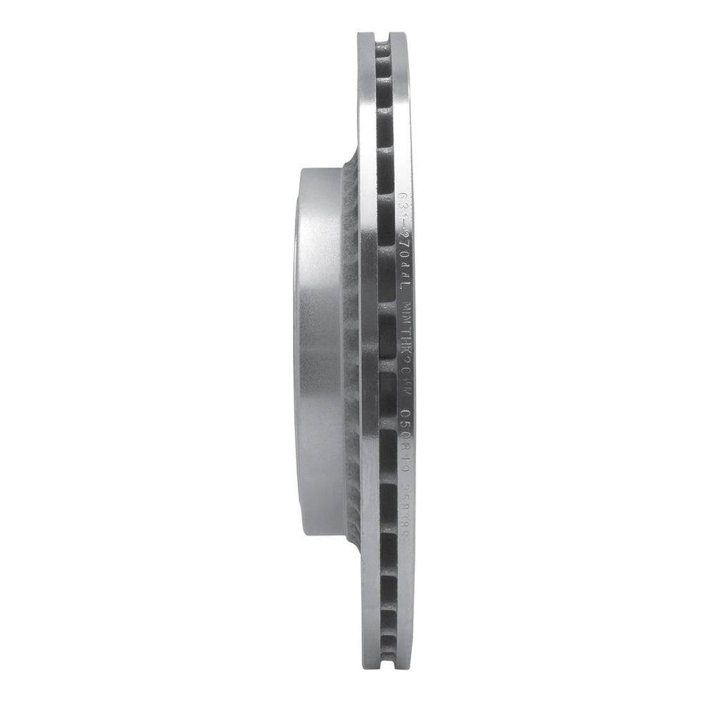 DFC 10-17 Volvo XC60 Rear Left Drilled & Slotted Silver Brake Rotor