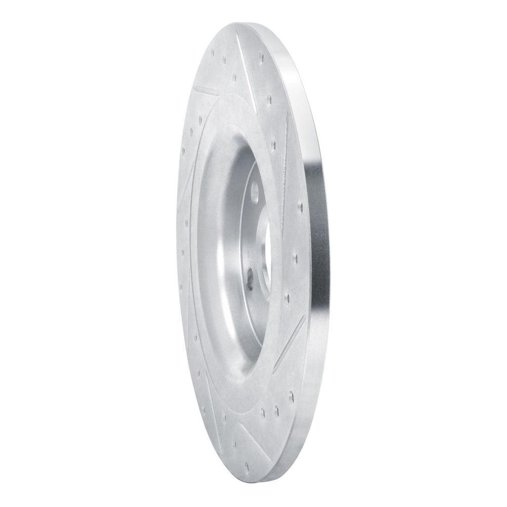 DFC 19-25 Volvo XC40 Rear Left Drilled & Slotted Silver Brake Rotor