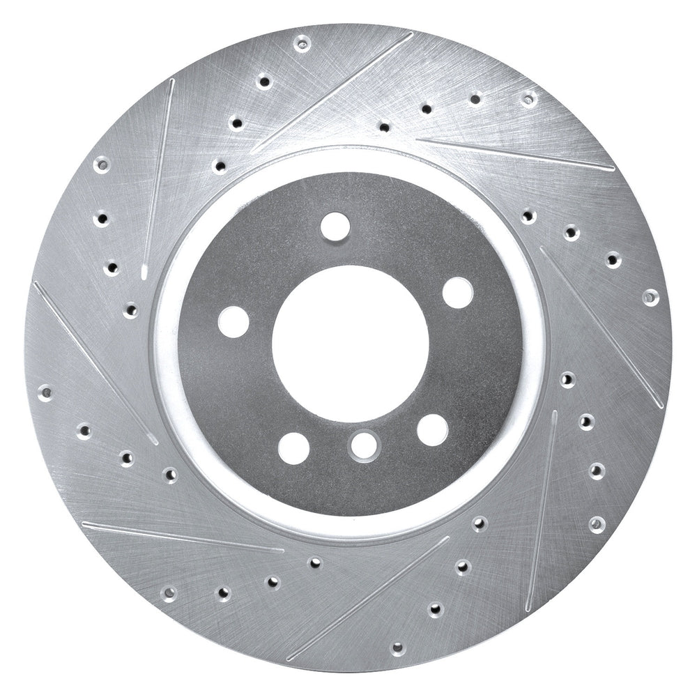 DFC 11-16 BMW Z4 Front Left Drilled & Slotted Silver Brake Rotor