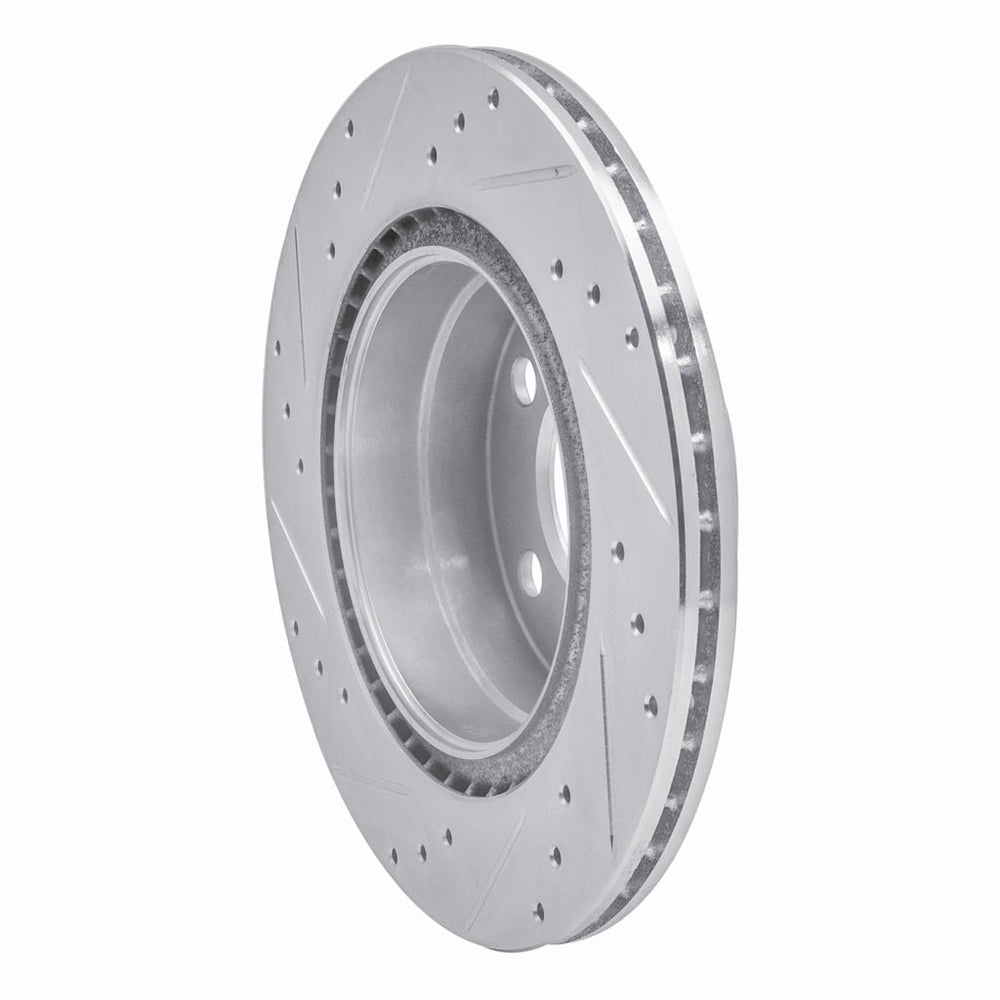 DFC 06-21 BMW 325I (USA/Canada) Rear Right Drilled & Slotted Silver Brake Rotor