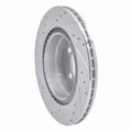 DFC 06-21 BMW 325I (USA/Canada) Rear Right Drilled & Slotted Silver Brake Rotor