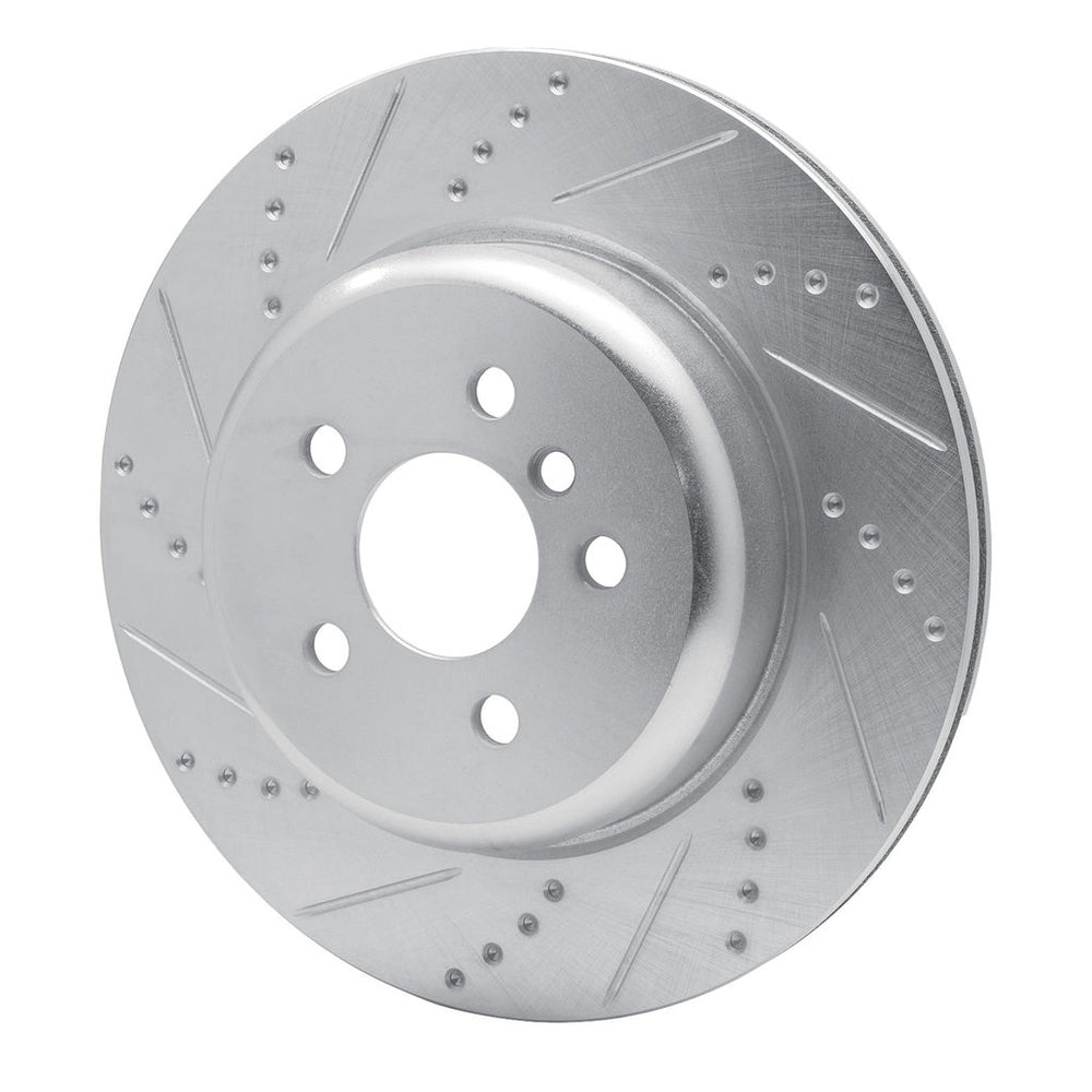 DFC 17-25 BMW iX3 (Mexico) Left Rear Drilled & Slotted Silver Brake Rotor