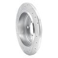 DFC 93-04 Chrysler LHS Rear Right Drilled & Slotted Silver Brake Rotor