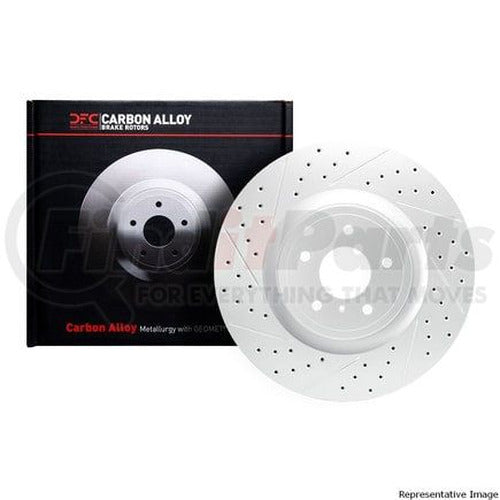 DFC 03-17 Dodge Viper Front Right Drilled & Slotted Silver Brake Rotor