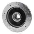 DFC 98-03 Dodge B3500 / B2500 Front Left Drilled & Slotted Silver Brake Rotor
