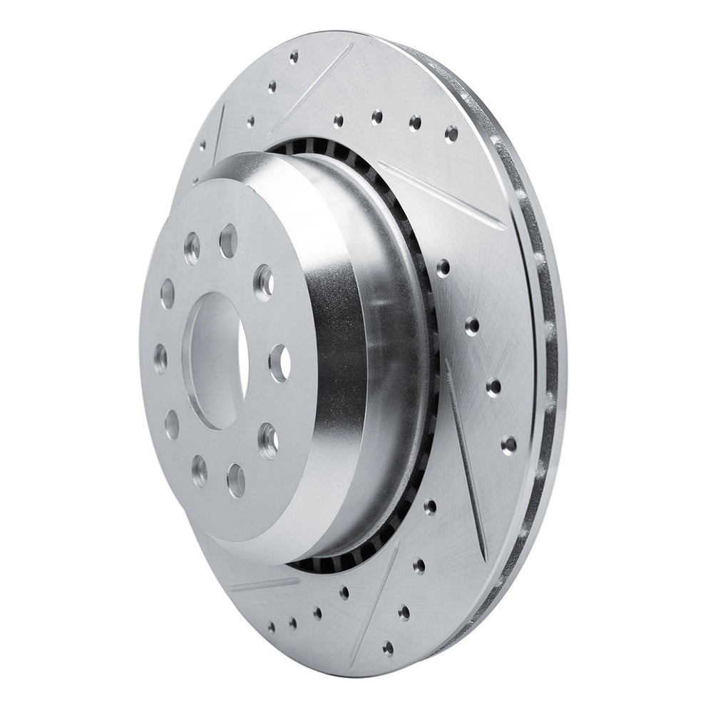 DFC 20-25 Jeep Wrangler Rear Left Drilled & Slotted Silver Brake Rotor