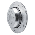 DFC 20-25 Jeep Wrangler Rear Left Drilled & Slotted Silver Brake Rotor