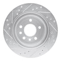 DFC 01-01 Cadillac Catera Rear Right Drilled & Slotted Silver Brake Rotor