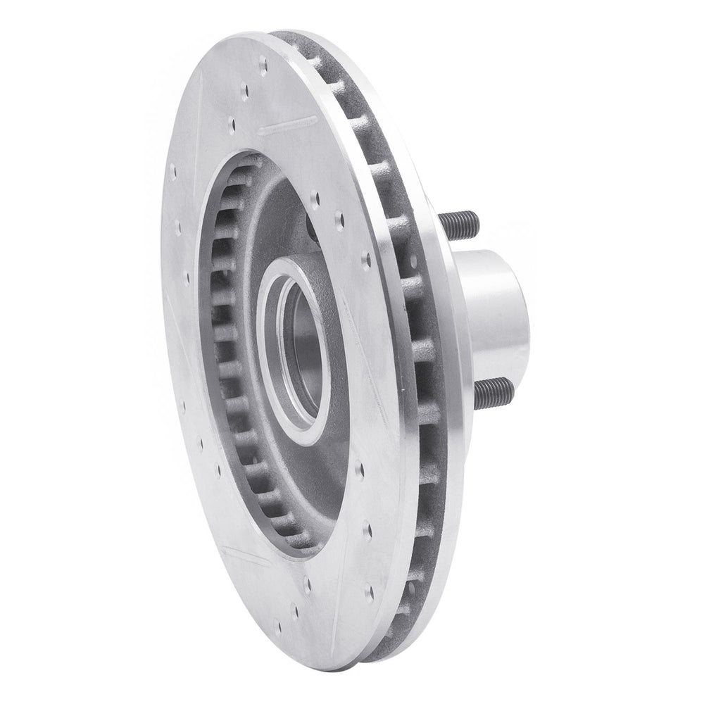 DFC 82-95 Buick Regal Front Right Drilled & Slotted Silver Brake Rotor