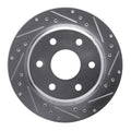 DFC 00-14 Cadillac Escalade EXT Rear Right Drilled & Slotted Silver Brake Rotor