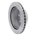 DFC 00-14 Cadillac Escalade EXT Rear Right Drilled & Slotted Silver Brake Rotor