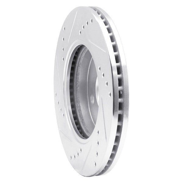 DFC 03-10 Chevrolet Cobalt Front Right Drilled & Slotted Silver Brake Rotor
