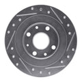 DFC 90-03 Ford Escort Rear Left Drilled & Slotted Silver Brake Rotor