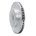 DFC 86-92 Ford Taurus SHO Rear Right/Front Right Drilled & Slotted Silver Brake Rotor