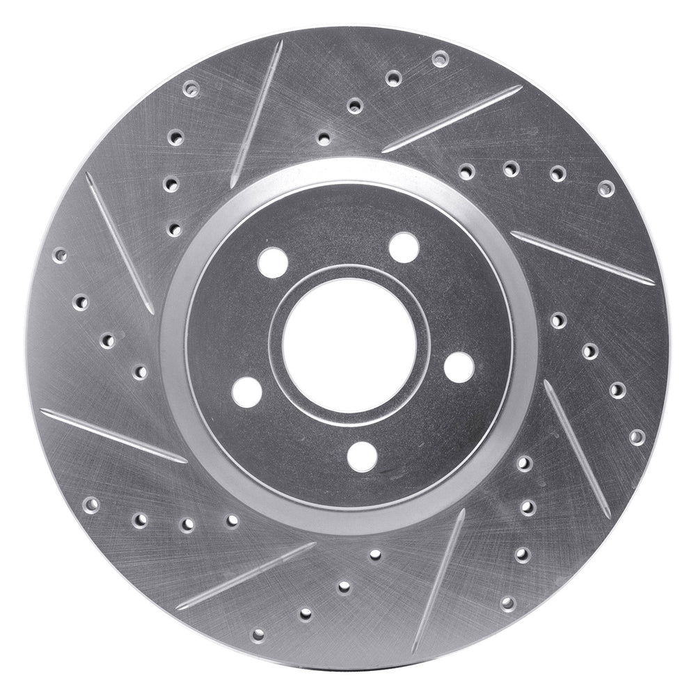 DFC 04-19 Ford Escape Front Left Drilled & Slotted Silver Brake Rotor