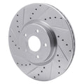 DFC 04-19 Ford Escape Front Left Drilled & Slotted Silver Brake Rotor