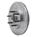 DFC 04-08 Ford F-150 RWD Front Right Drilled & Slotted Silver Brake Rotor