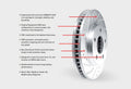 DFC 05-07 Ford F-350 Super Duty 2WD Front Right Drilled & Slotted Silver Brake Rotor