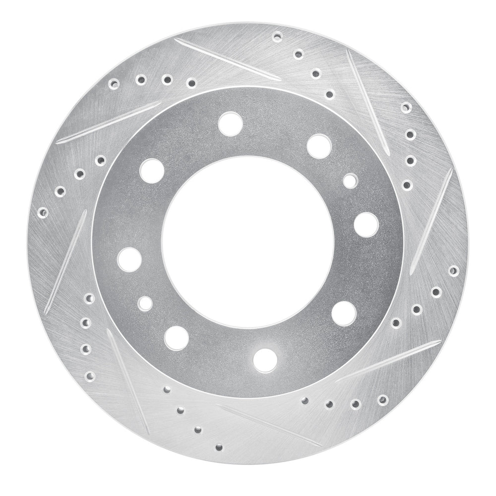DFC 05-07 Ford F-350 Super Duty 2WD Front Right Drilled & Slotted Silver Brake Rotor