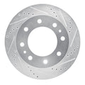 DFC 05-07 Ford F-350 Super Duty 2WD Front Right Drilled & Slotted Silver Brake Rotor