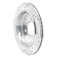 DFC 07-17 Ford Expedition Rear Right Drilled & Slotted Silver Brake Rotor