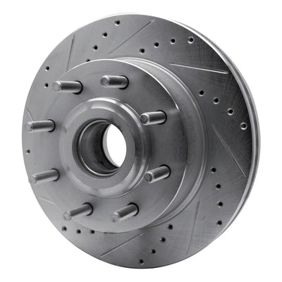 DFC 06-12 Ford F-250 2WD (Super Duty) Front Left Drilled & Slotted Silver Brake Rotor