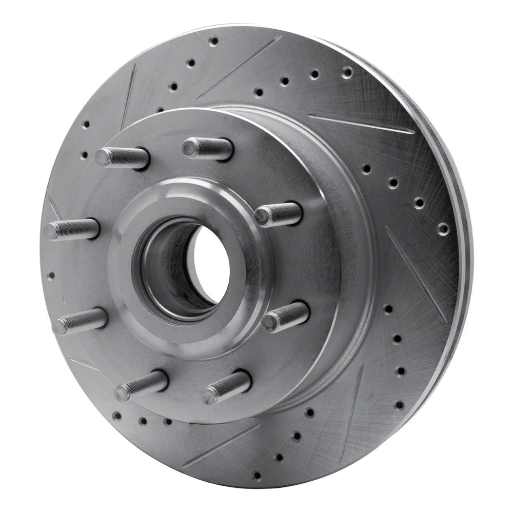 DFC 06-12 Ford F-250 2WD (Super Duty) Front Left Drilled & Slotted Silver Brake Rotor