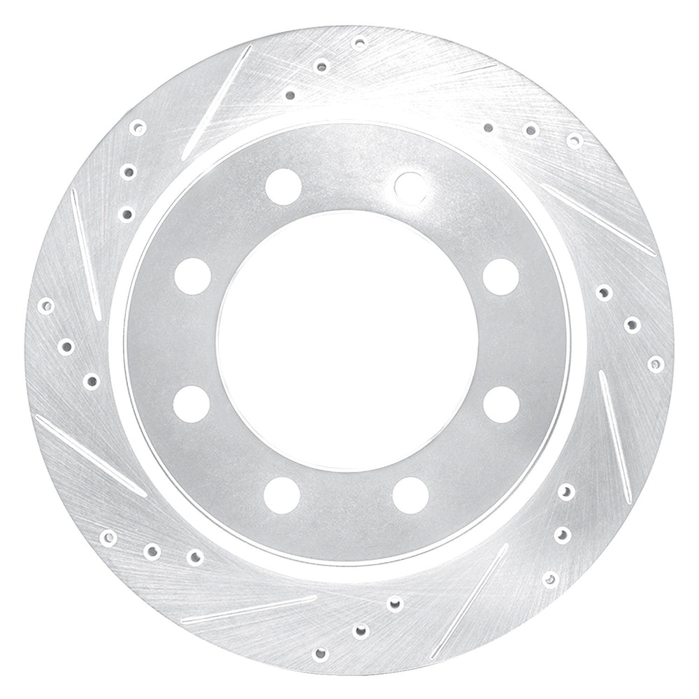 DFC 08-25 Ford E-250 Rear Left Drilled & Slotted Silver Brake Rotor