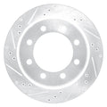 DFC 08-25 Ford E-250 Rear Left Drilled & Slotted Silver Brake Rotor