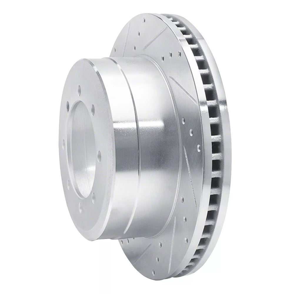DFC 11-22 Ford F-450 Super Duty Rear Left Drilled & Slotted Silver Brake Rotor