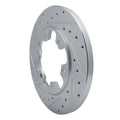 DFC 15-25 Ford Transit-350/SRW Rear Left Drilled & Slotted Silver Brake Rotor