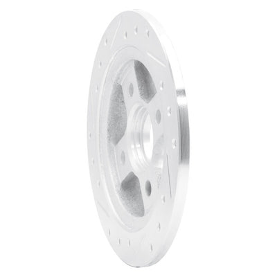 DFC 86-89 Acura INTEGRA Rear Right Drilled & Slotted Silver Brake Rotor