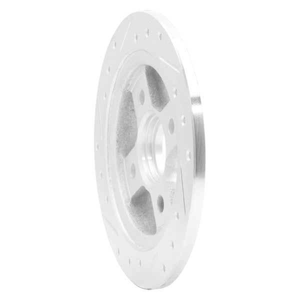 DFC 86-89 Acura INTEGRA Rear Right Drilled & Slotted Silver Brake Rotor