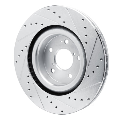 DFC 22-26 Acura MDX Front Left Drilled & Slotted Silver Brake Rotor