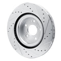 DFC 22-26 Acura MDX Front Left Drilled & Slotted Silver Brake Rotor