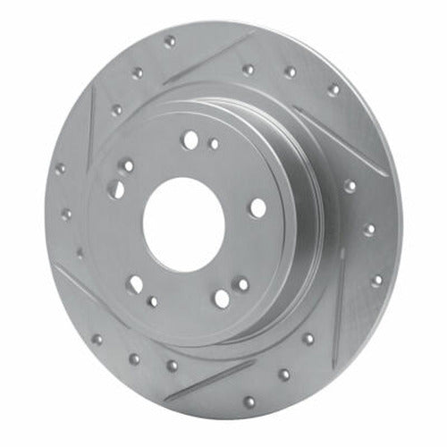 DFC 05-22 Acura TSX Rear Left Drilled & Slotted Silver Brake Rotor