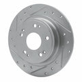 DFC 05-22 Acura TSX Rear Left Drilled & Slotted Silver Brake Rotor