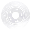 DFC 13-25 Acura INTEGRA Front Left Drilled & Slotted Silver Brake Rotor