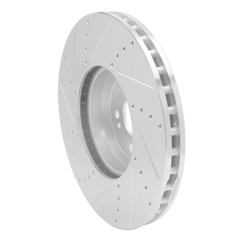 DFC 15-23 Mercedes-Benz E300 Front Right Drilled & Slotted Silver Brake Rotor