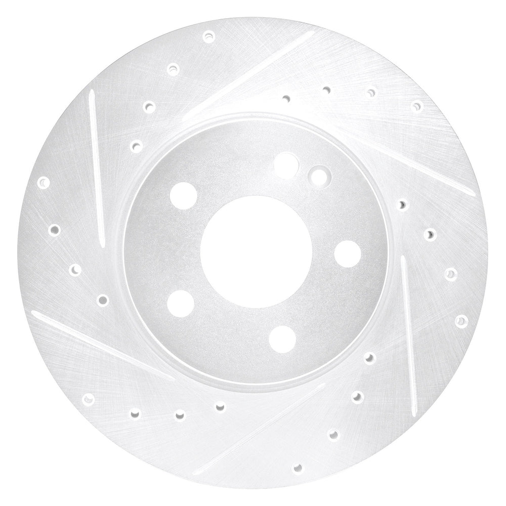 DFC 16-23 Mercedes-Benz Viano (Mexico) Front Left Drilled & Slotted Silver Brake Rotor